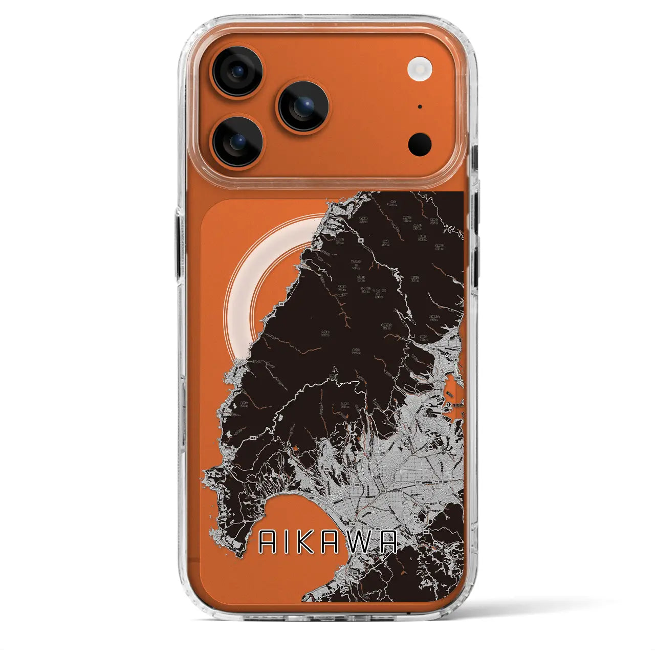 【相川(新潟県)】地図柄iPhoneケース(MagSafeタイプ)