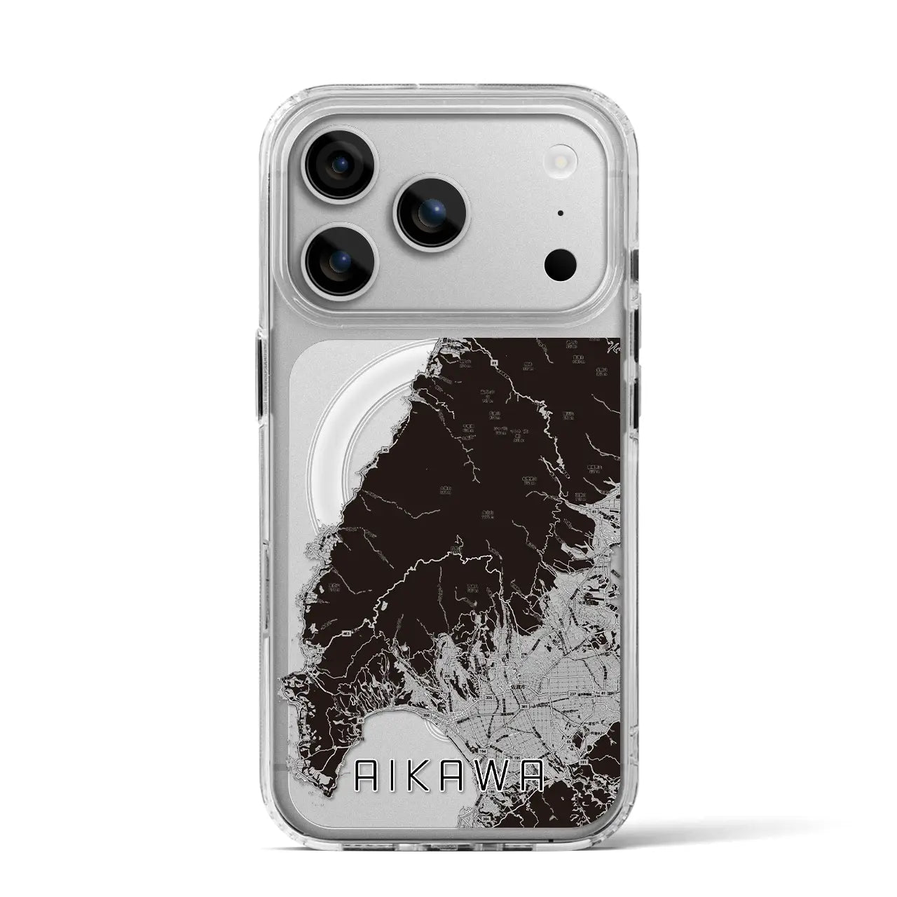 【相川(新潟県)】地図柄iPhoneケース(MagSafeタイプ)