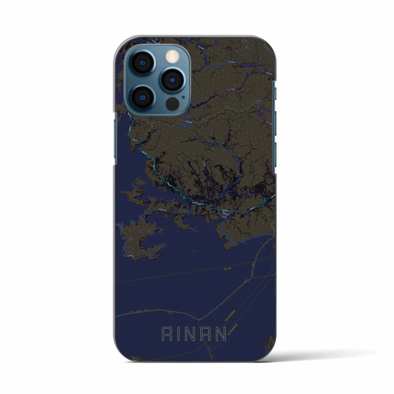 【愛南(愛媛県)】地図柄iPhoneケース(バックカバータイプ)