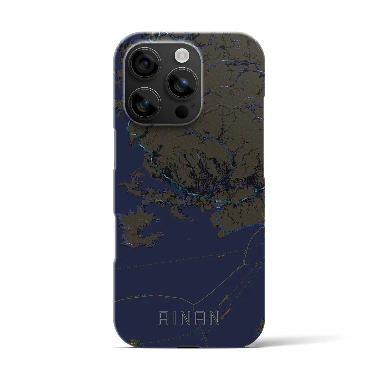 【愛南(愛媛県)】地図柄iPhoneケース(バックカバータイプ)