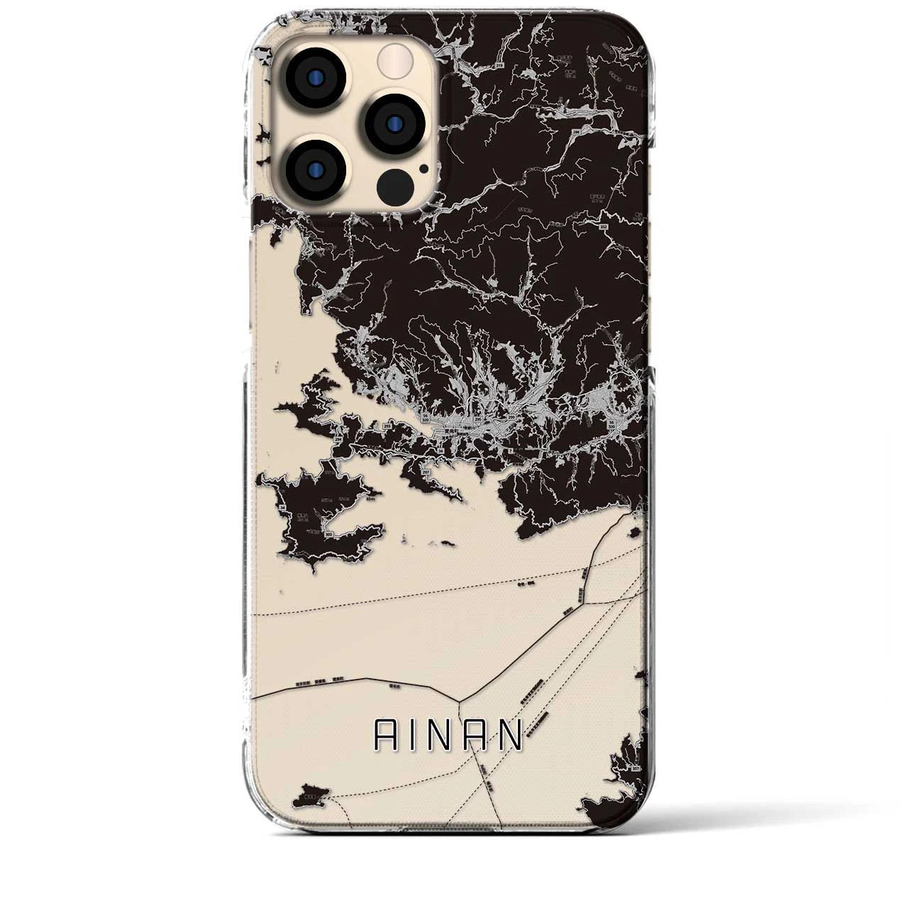 【愛南(愛媛県)】地図柄iPhoneケース(クリアタイプ)