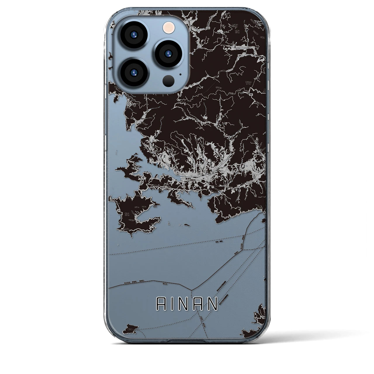 【愛南(愛媛県)】地図柄iPhoneケース(クリアタイプ)