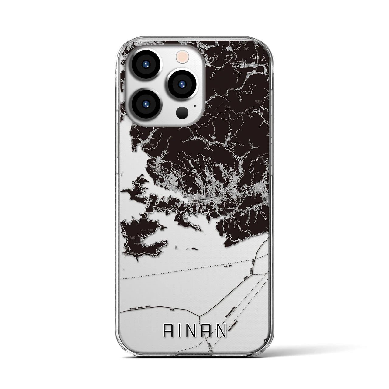 【愛南(愛媛県)】地図柄iPhoneケース(クリアタイプ)