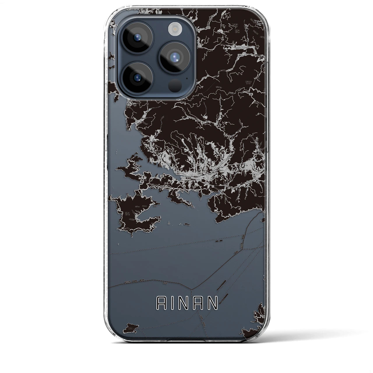 【愛南(愛媛県)】地図柄iPhoneケース(クリアタイプ)