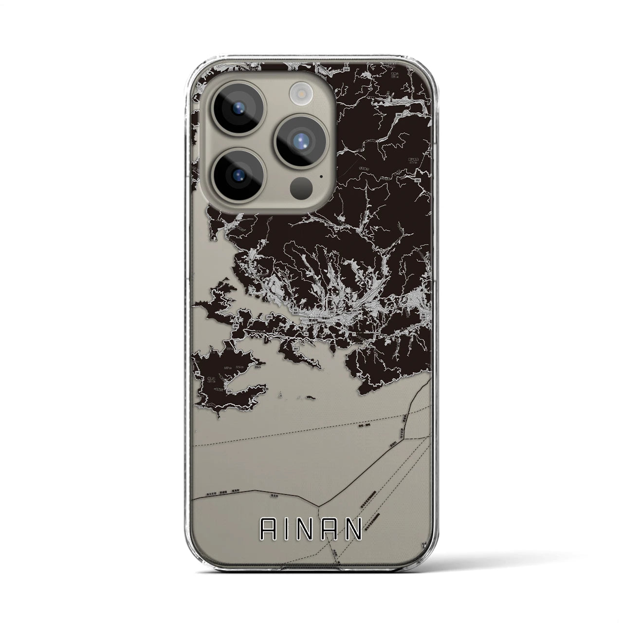 【愛南(愛媛県)】地図柄iPhoneケース(クリアタイプ)