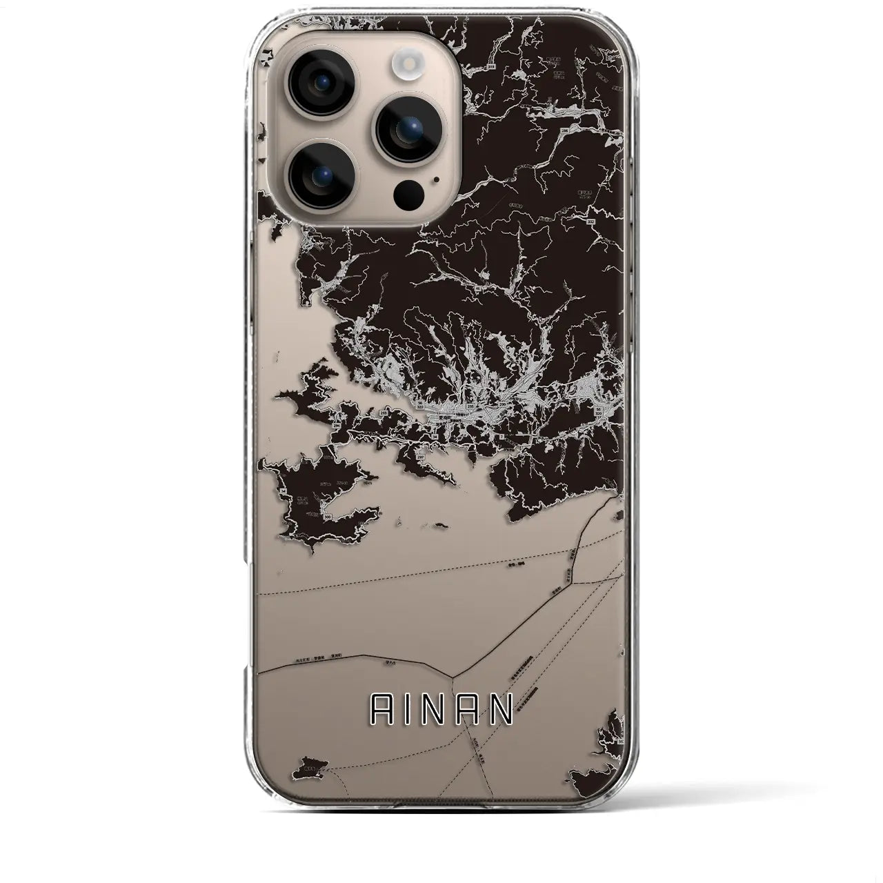 【愛南(愛媛県)】地図柄iPhoneケース(クリアタイプ)