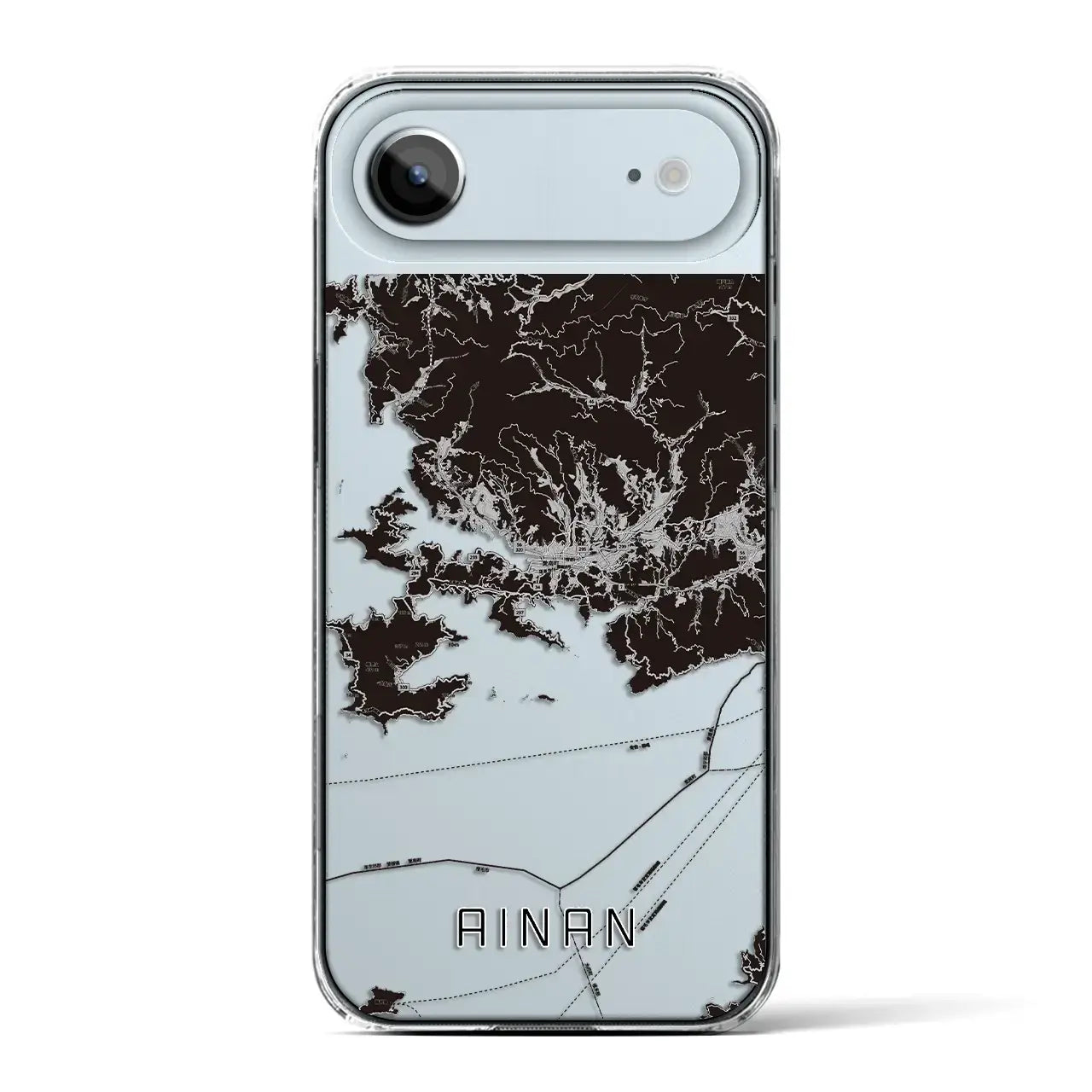 【愛南(愛媛県)】地図柄iPhoneケース(クリアタイプ)