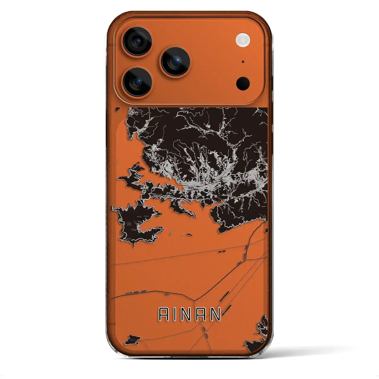 【愛南(愛媛県)】地図柄iPhoneケース(クリアタイプ)