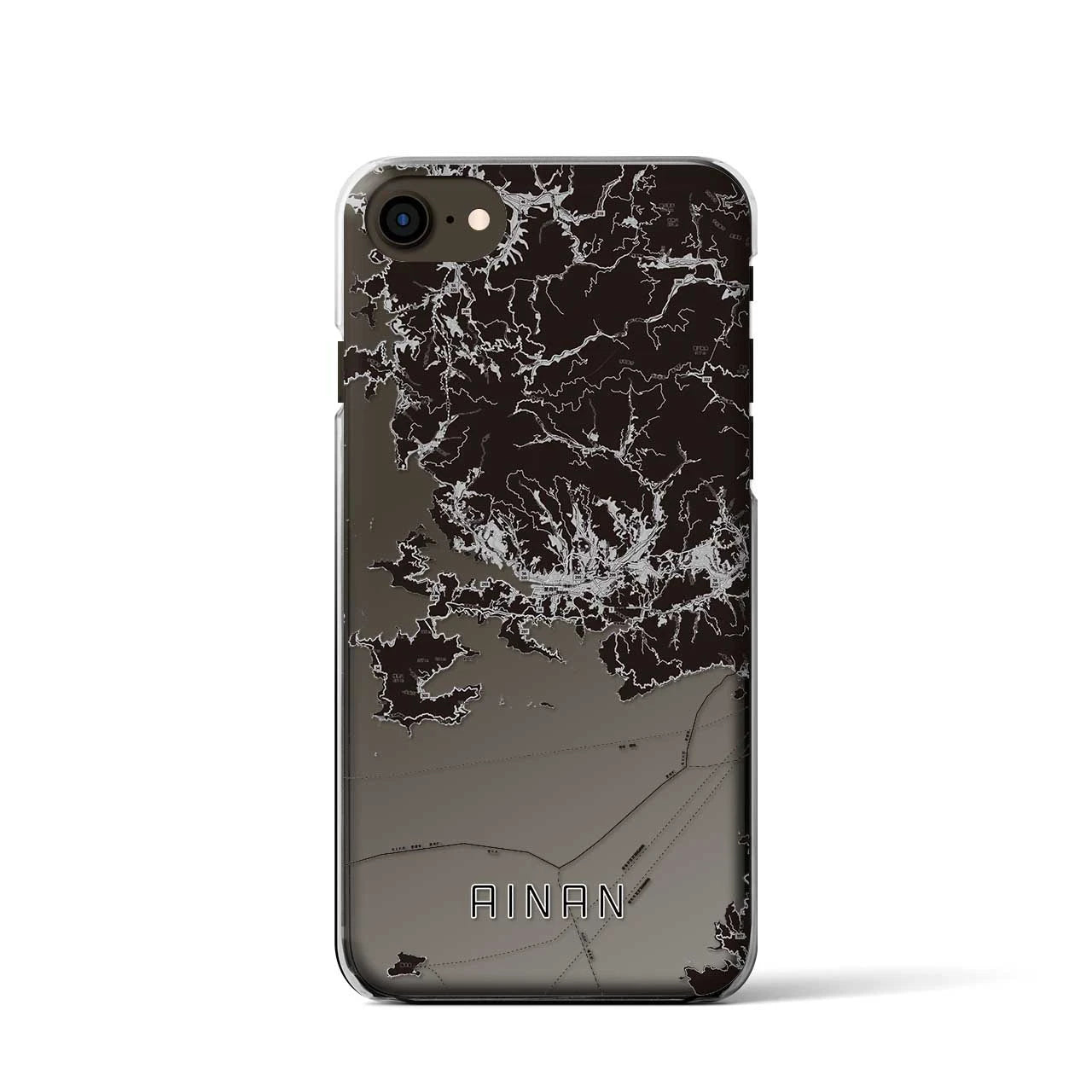 【愛南(愛媛県)】地図柄iPhoneケース(クリアタイプ)