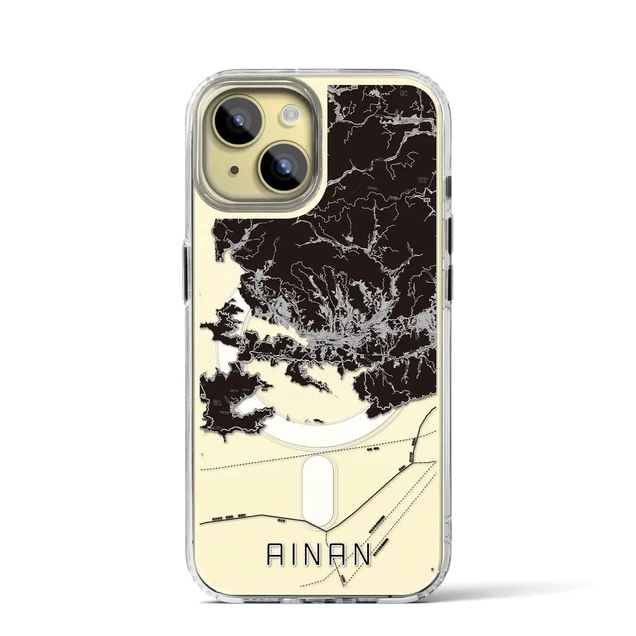 【愛南(愛媛県)】地図柄iPhoneケース(MagSafeタイプ)