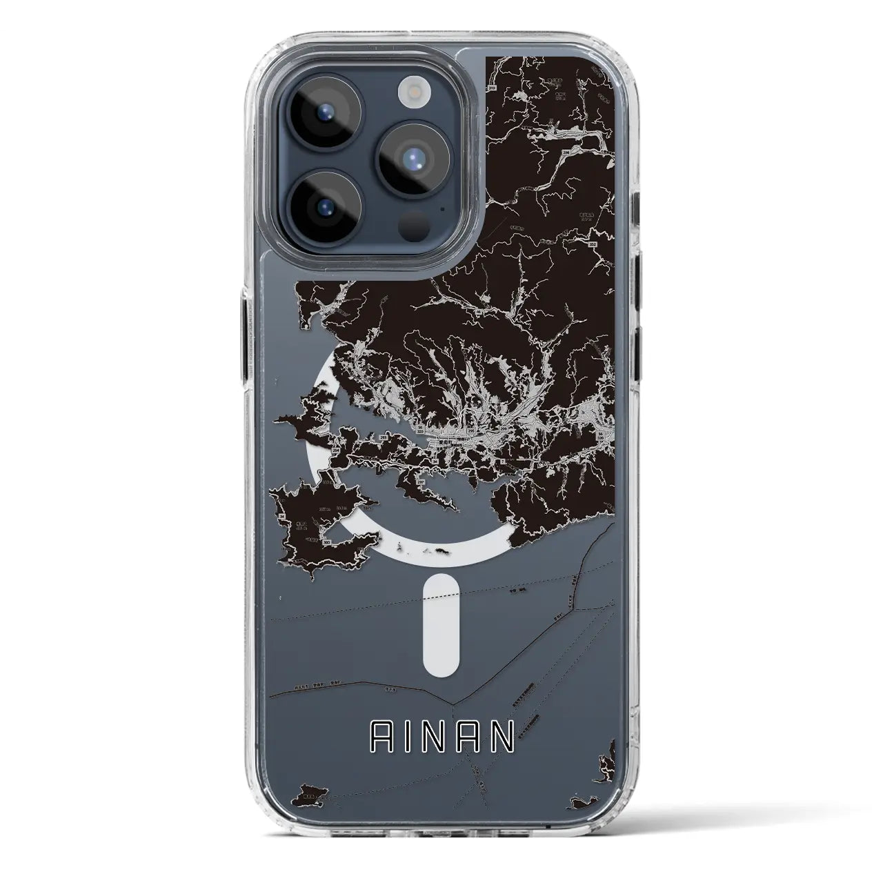 【愛南(愛媛県)】地図柄iPhoneケース(MagSafeタイプ)