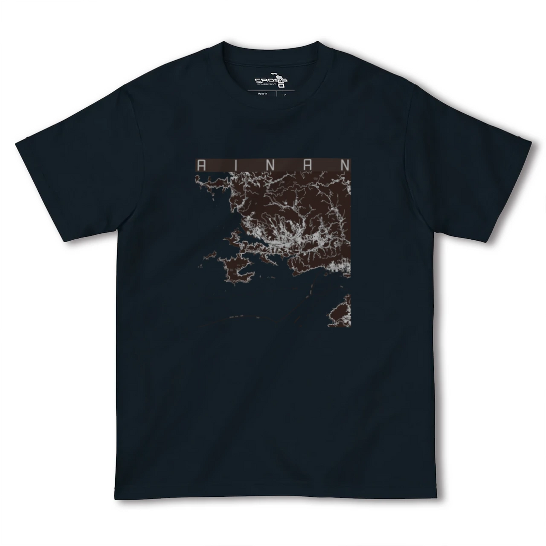 【愛南(愛媛県)】地図柄ヘビーウェイトTシャツ