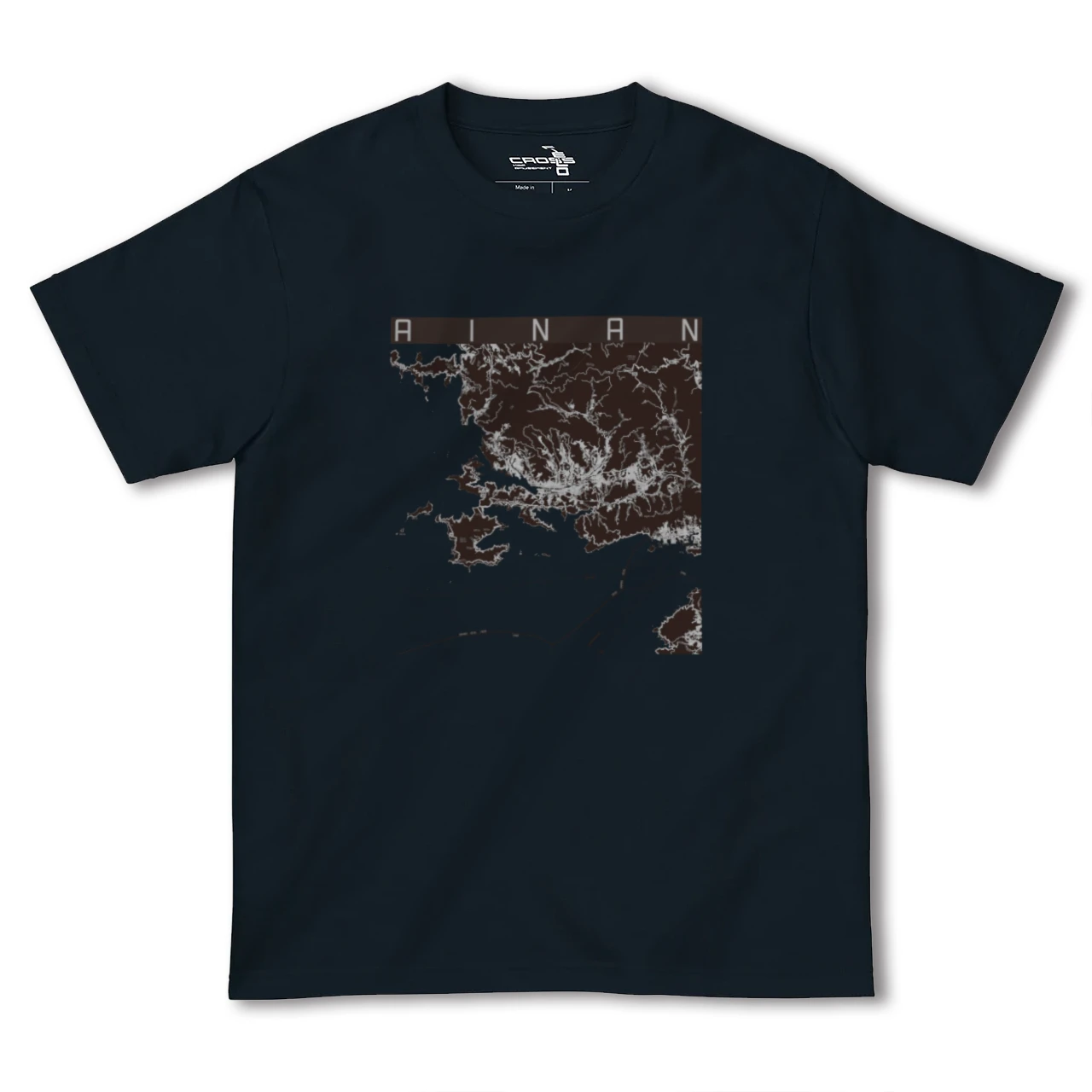 【愛南(愛媛県)】地図柄ヘビーウェイトTシャツ