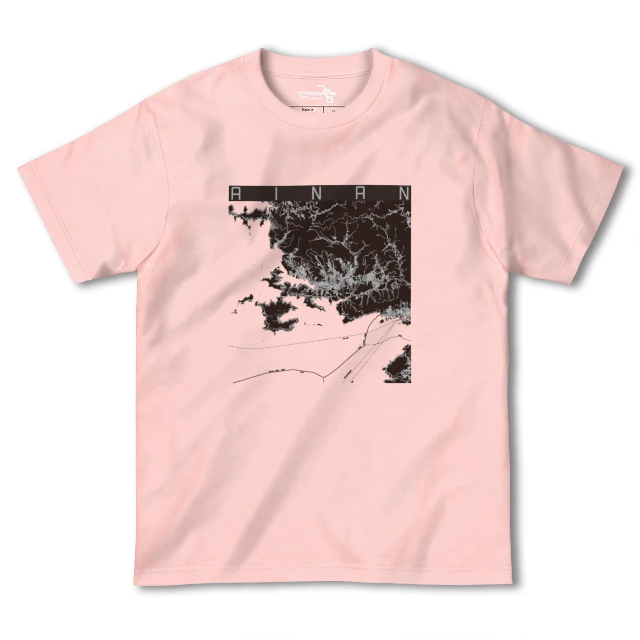 【愛南(愛媛県)】地図柄ヘビーウェイトTシャツ