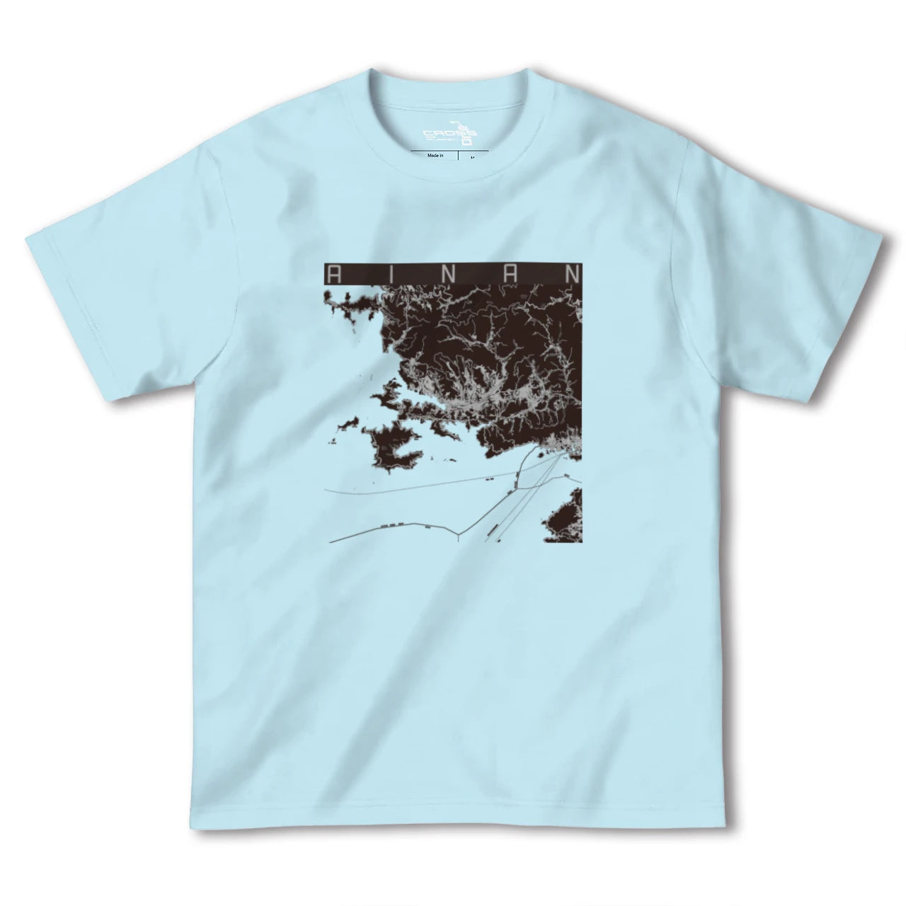 【愛南(愛媛県)】地図柄ヘビーウェイトTシャツ