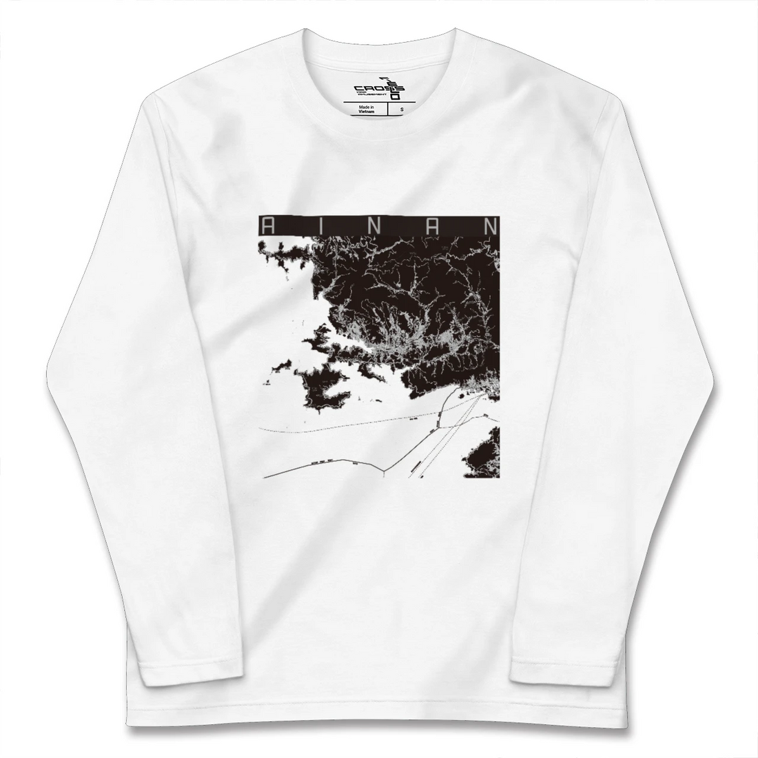 【愛南(愛媛県)】地図柄ロングスリーブTシャツ