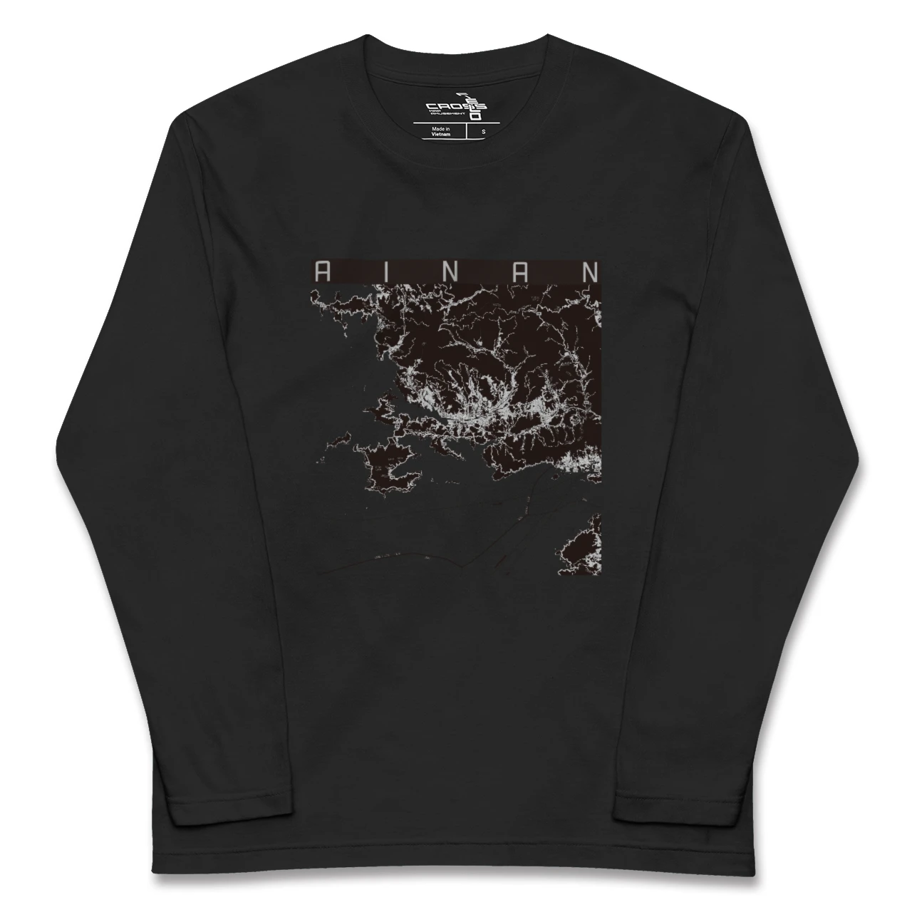 【愛南(愛媛県)】地図柄ロングスリーブTシャツ