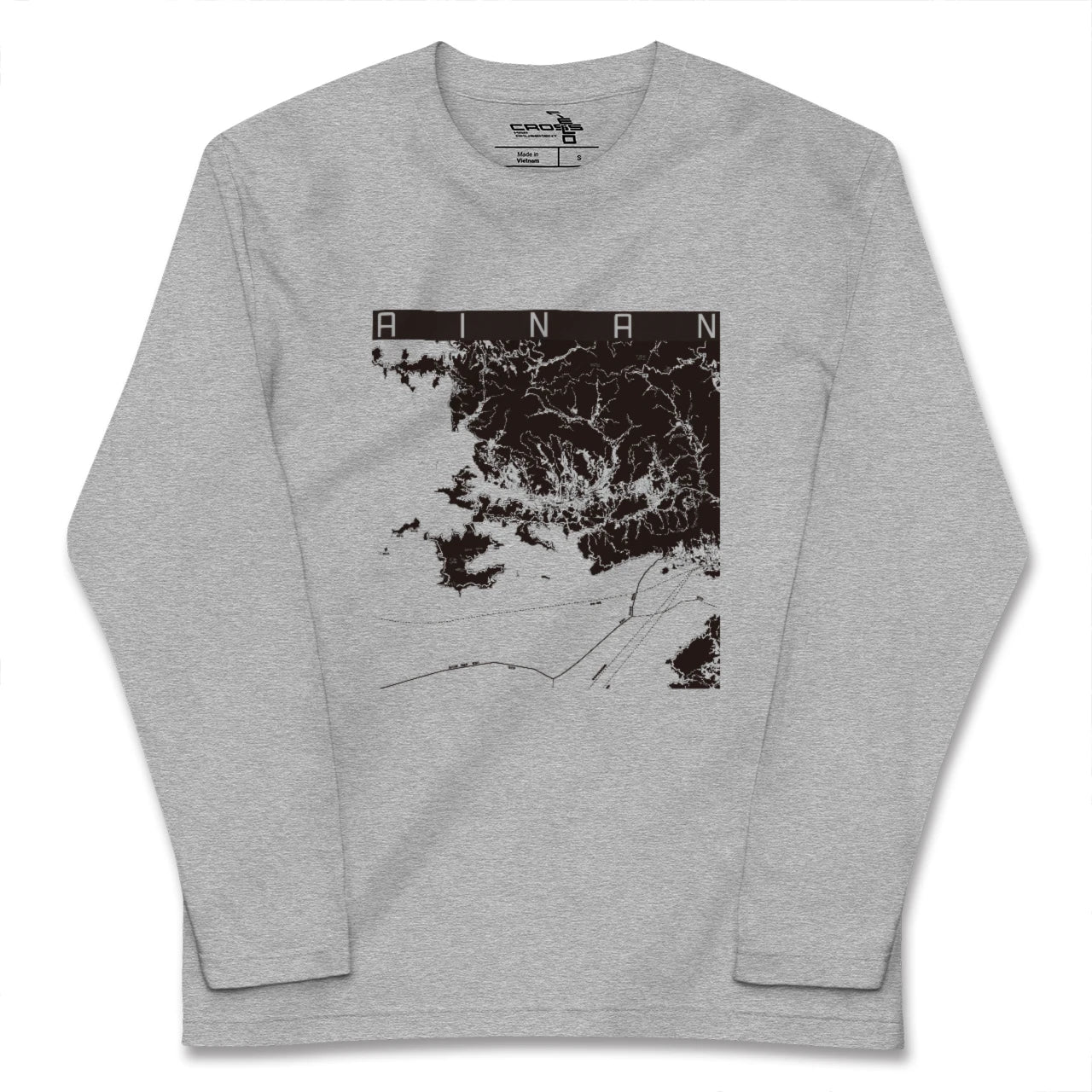 【愛南(愛媛県)】地図柄ロングスリーブTシャツ