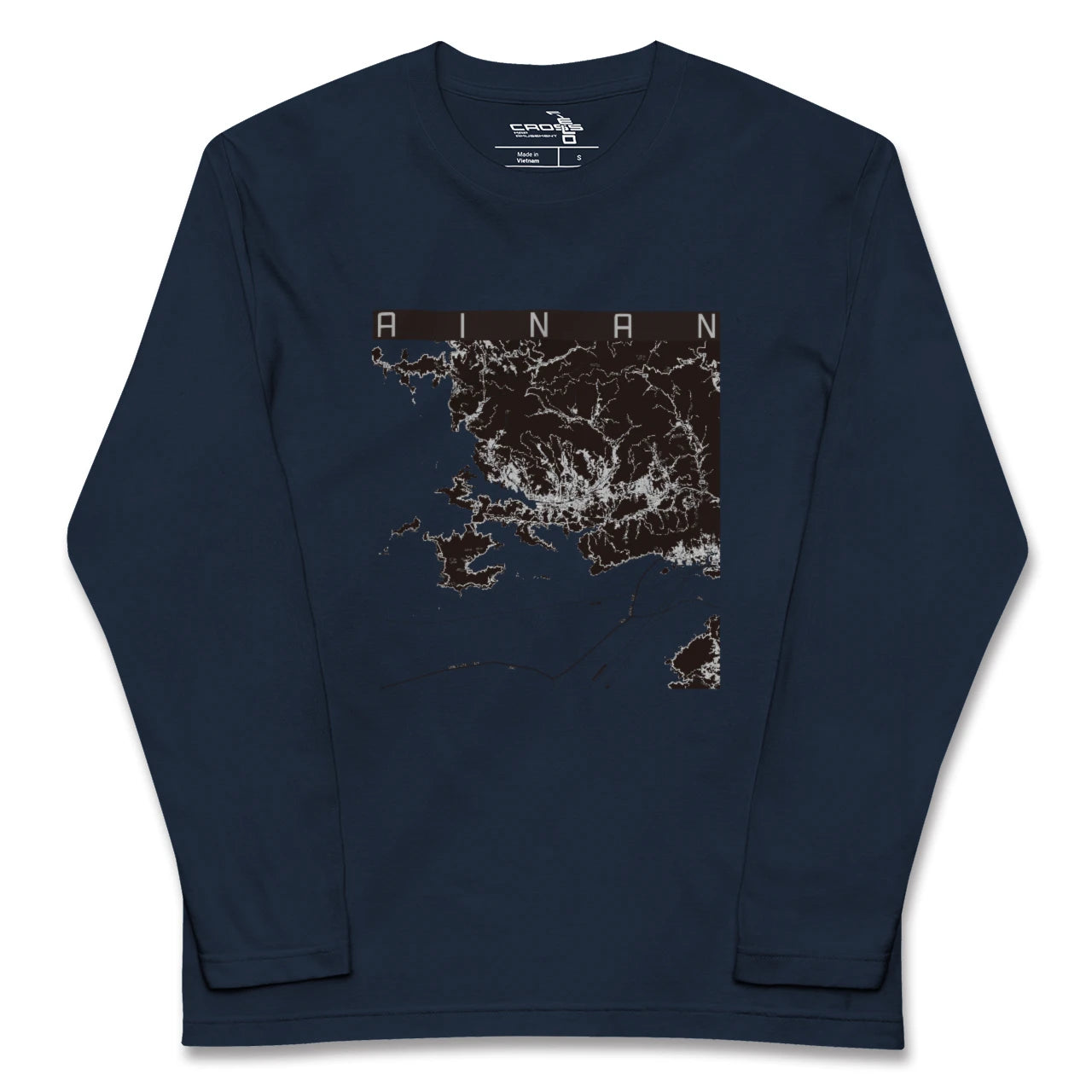 【愛南(愛媛県)】地図柄ロングスリーブTシャツ