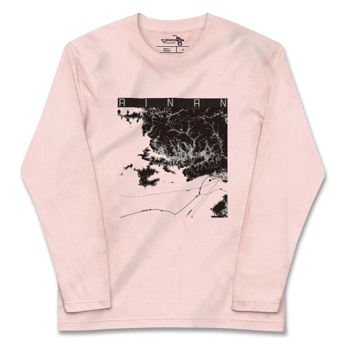 【愛南(愛媛県)】地図柄ロングスリーブTシャツ