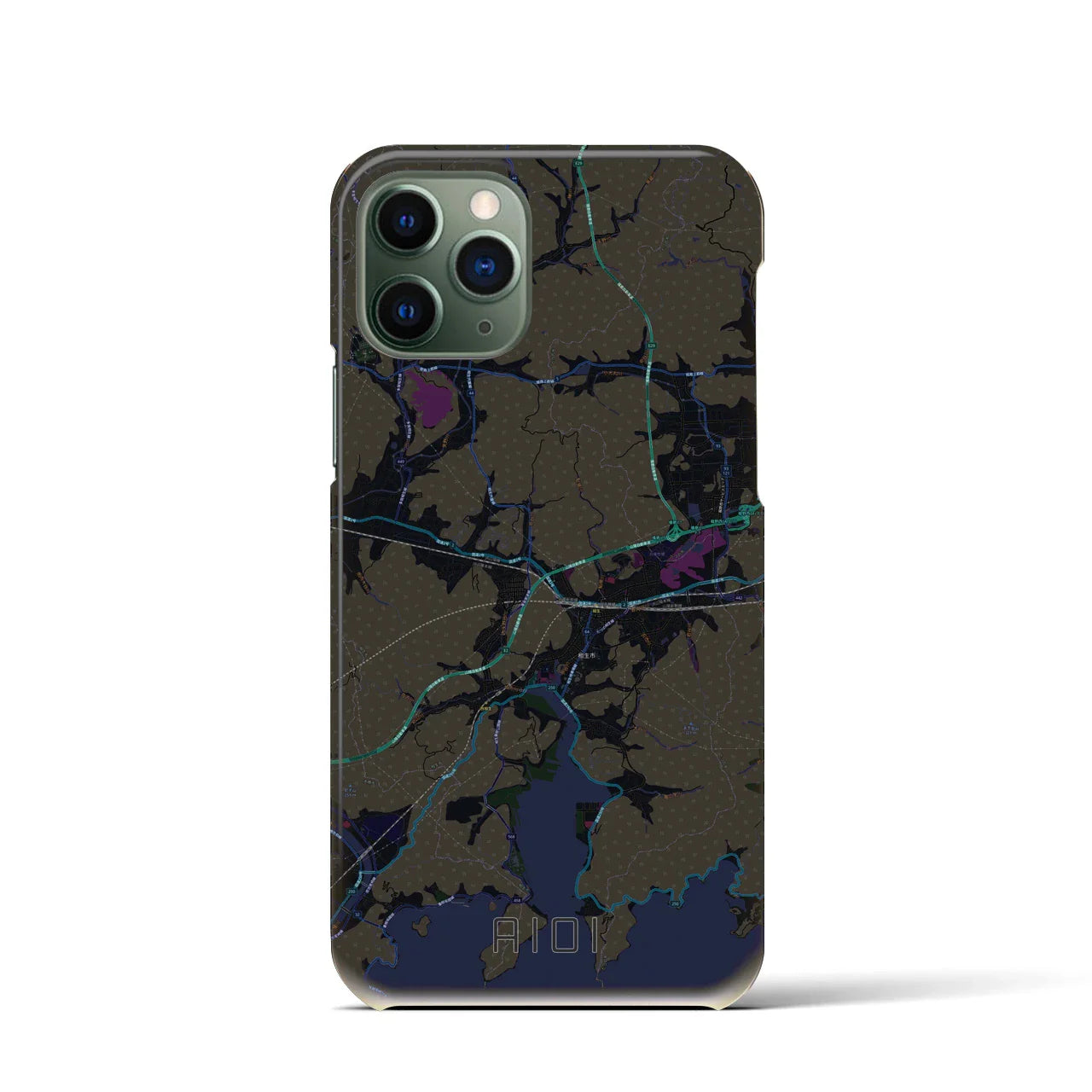 【相生(兵庫県)】地図柄iPhoneケース(バックカバータイプ)