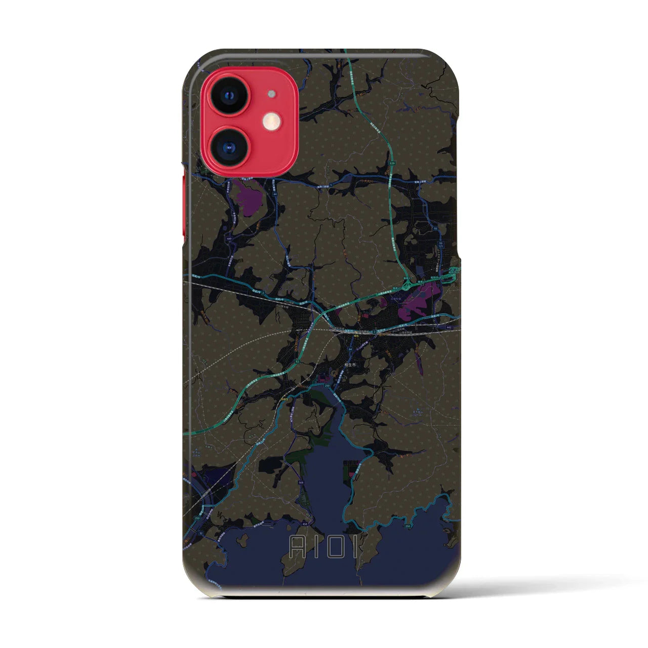 【相生(兵庫県)】地図柄iPhoneケース(バックカバータイプ)