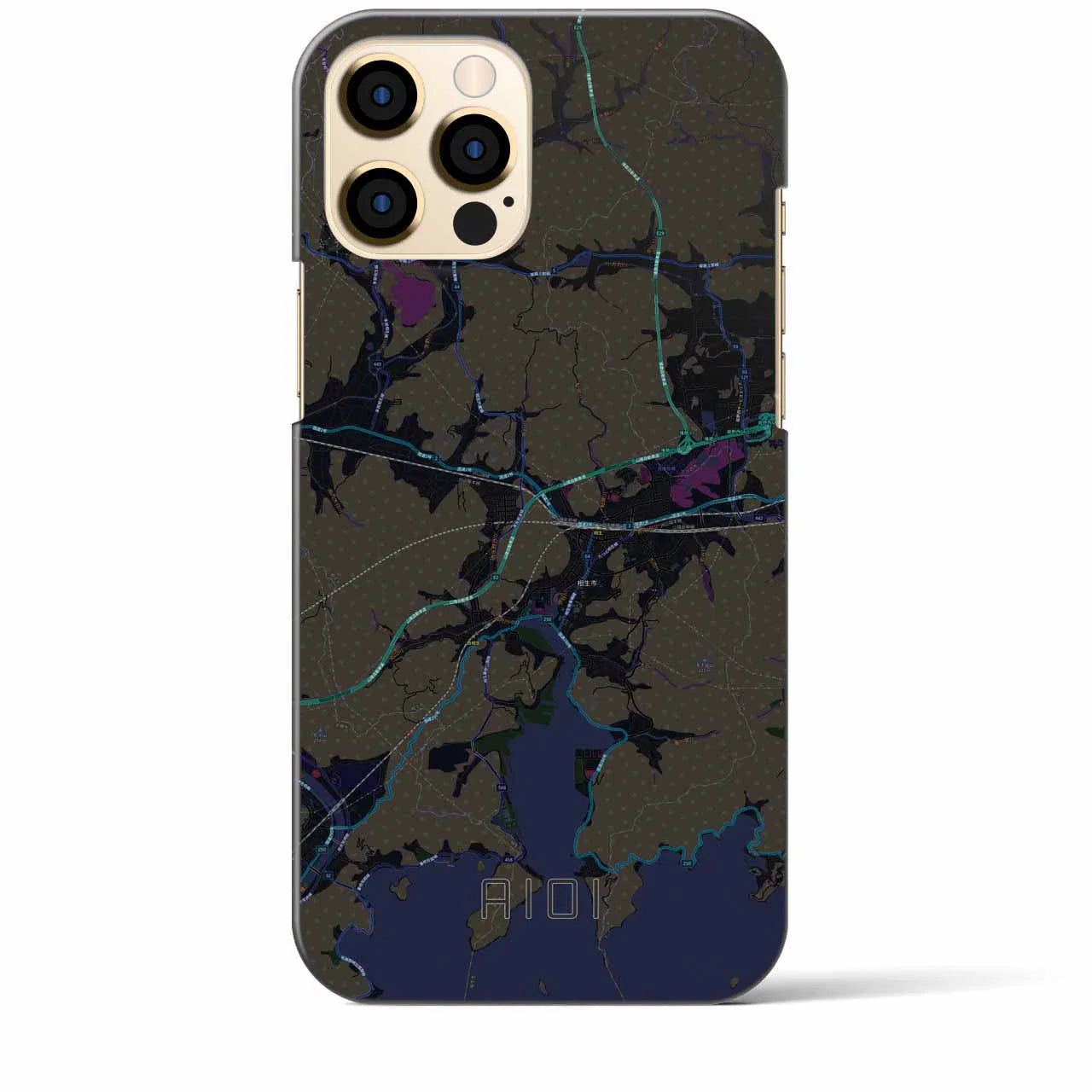 【相生(兵庫県)】地図柄iPhoneケース(バックカバータイプ)