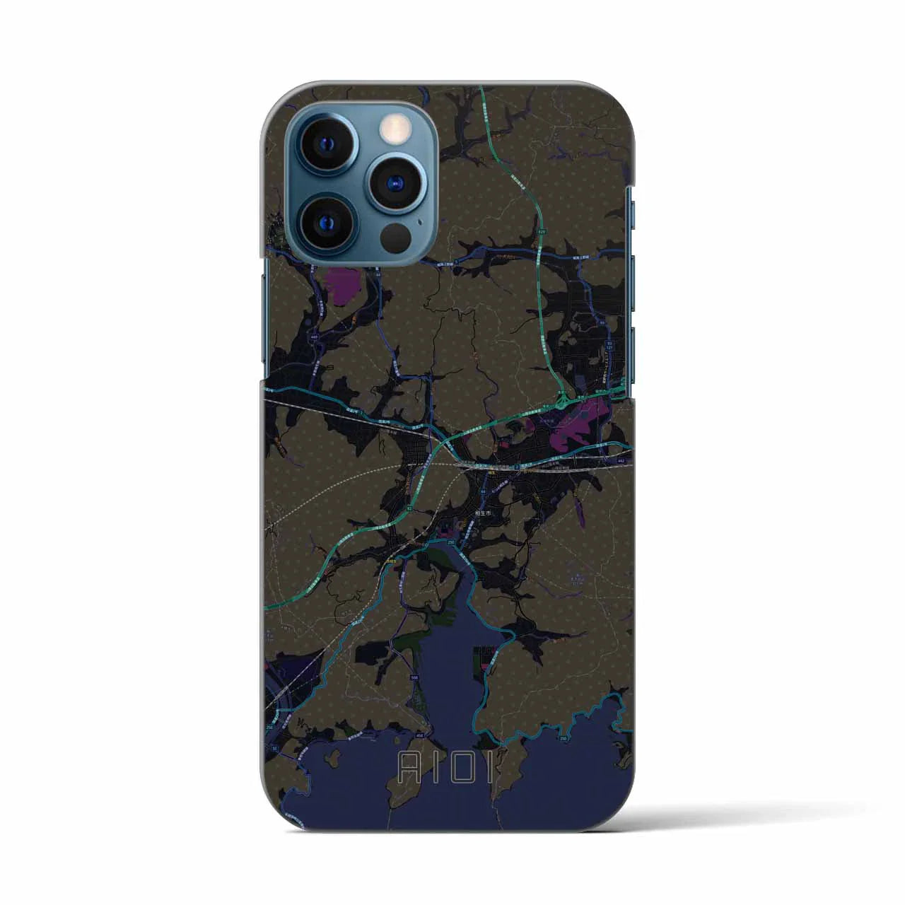【相生(兵庫県)】地図柄iPhoneケース(バックカバータイプ)