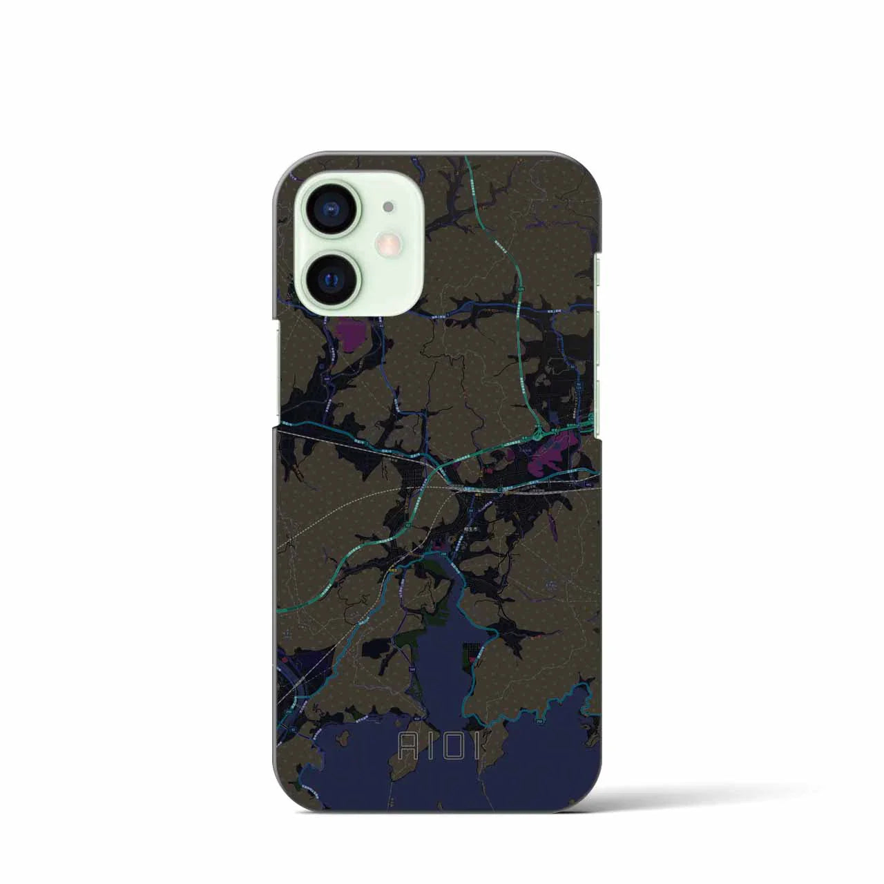 【相生(兵庫県)】地図柄iPhoneケース(バックカバータイプ)