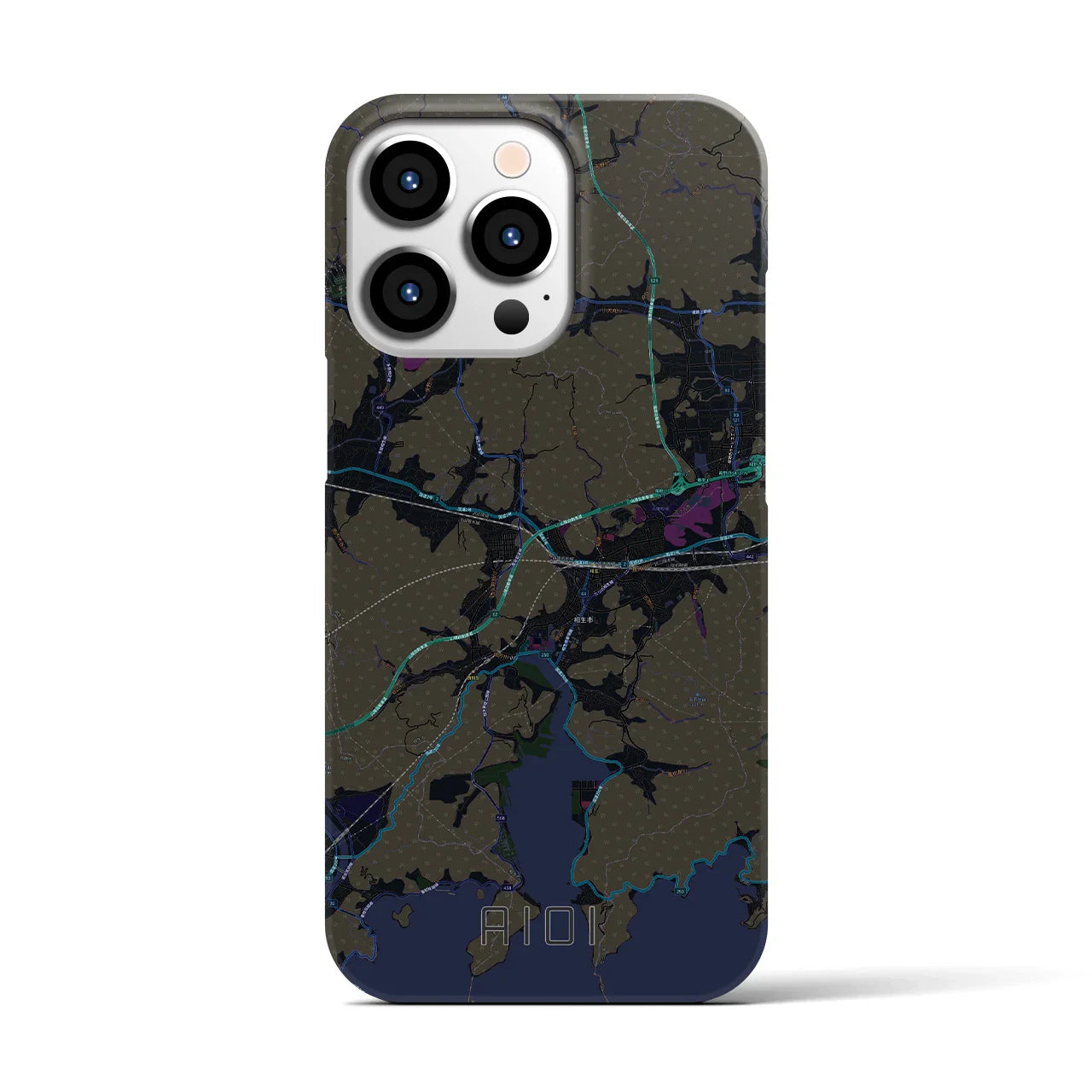 【相生(兵庫県)】地図柄iPhoneケース(バックカバータイプ)