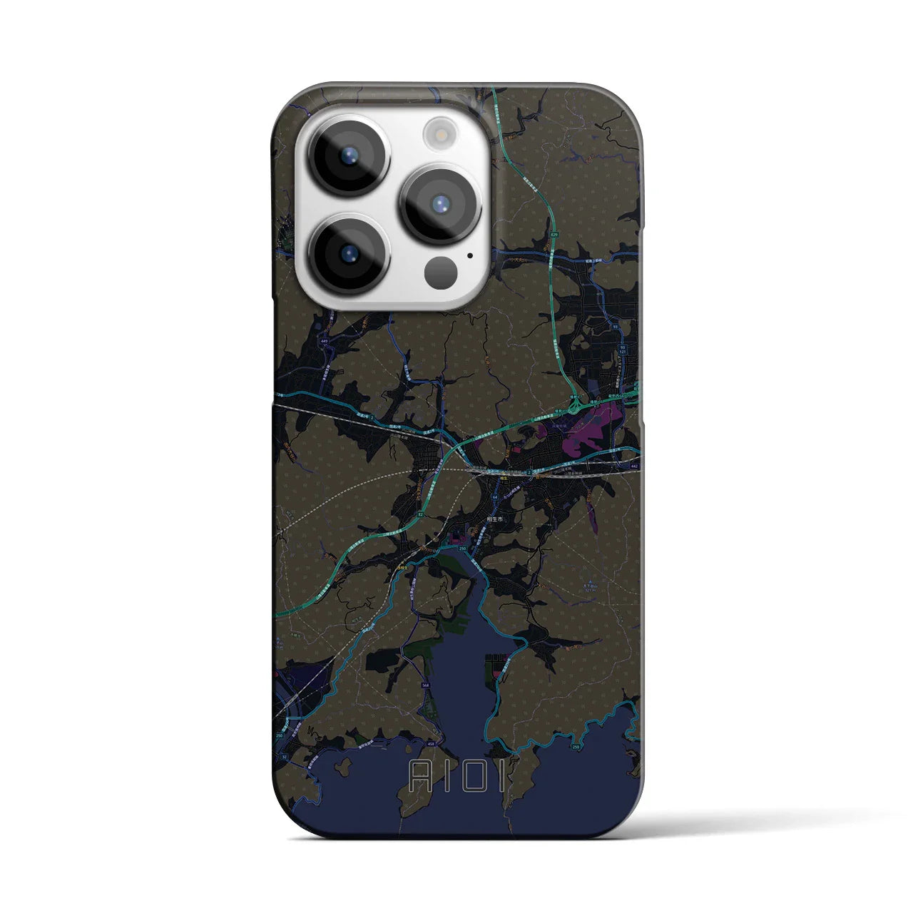 【相生(兵庫県)】地図柄iPhoneケース(バックカバータイプ)