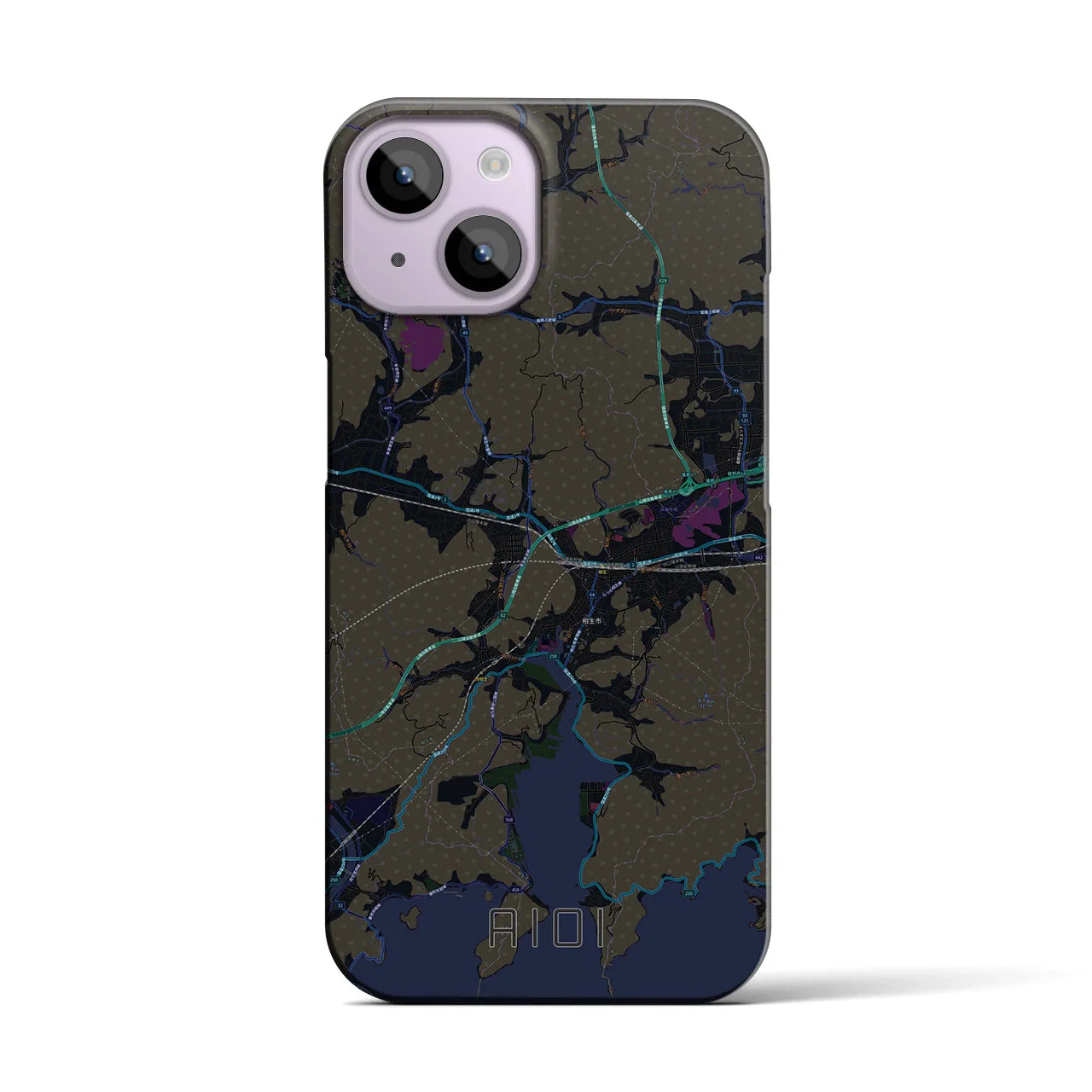 【相生(兵庫県)】地図柄iPhoneケース(バックカバータイプ)