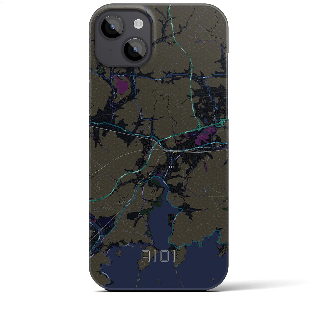 【相生(兵庫県)】地図柄iPhoneケース(バックカバータイプ)