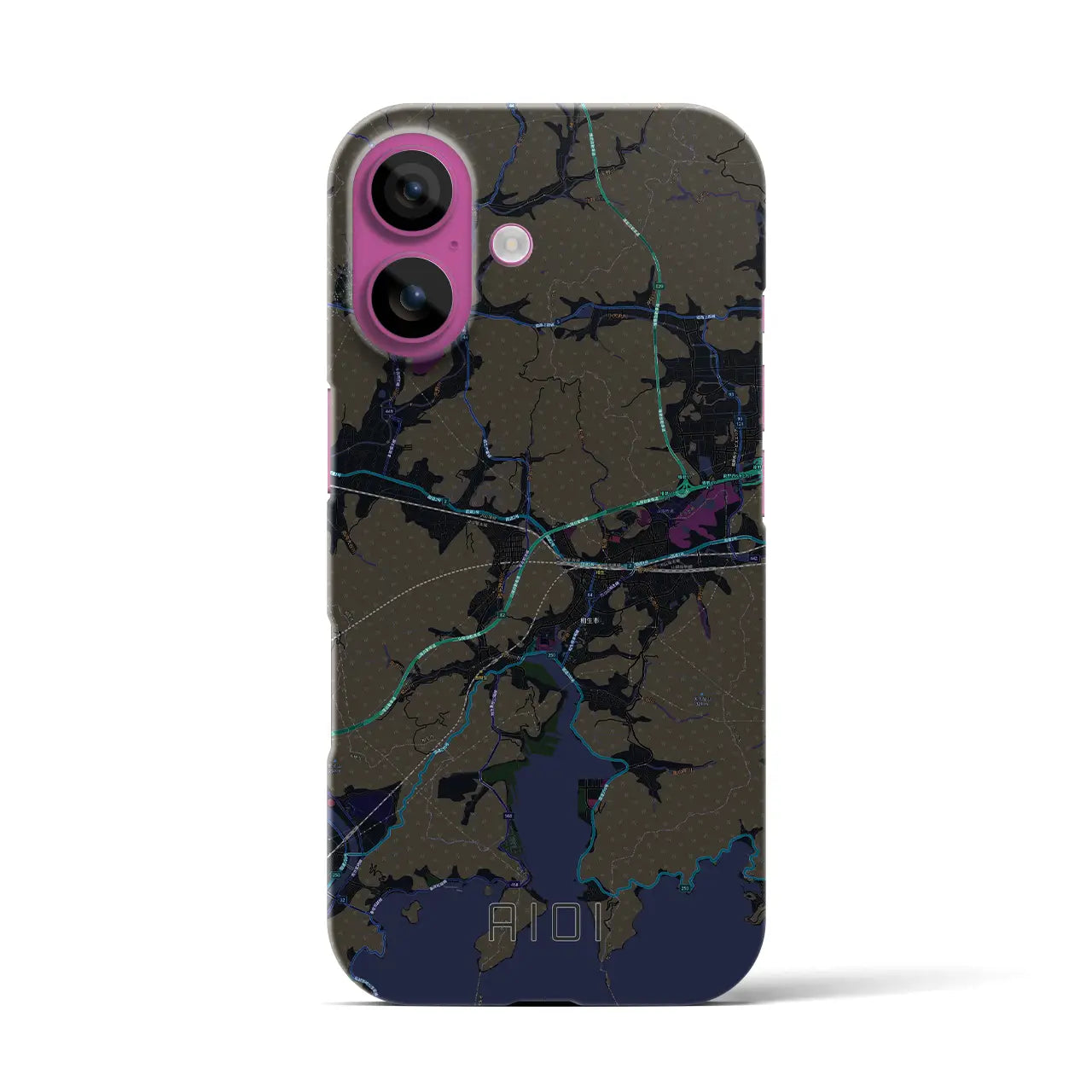 【相生(兵庫県)】地図柄iPhoneケース(バックカバータイプ)