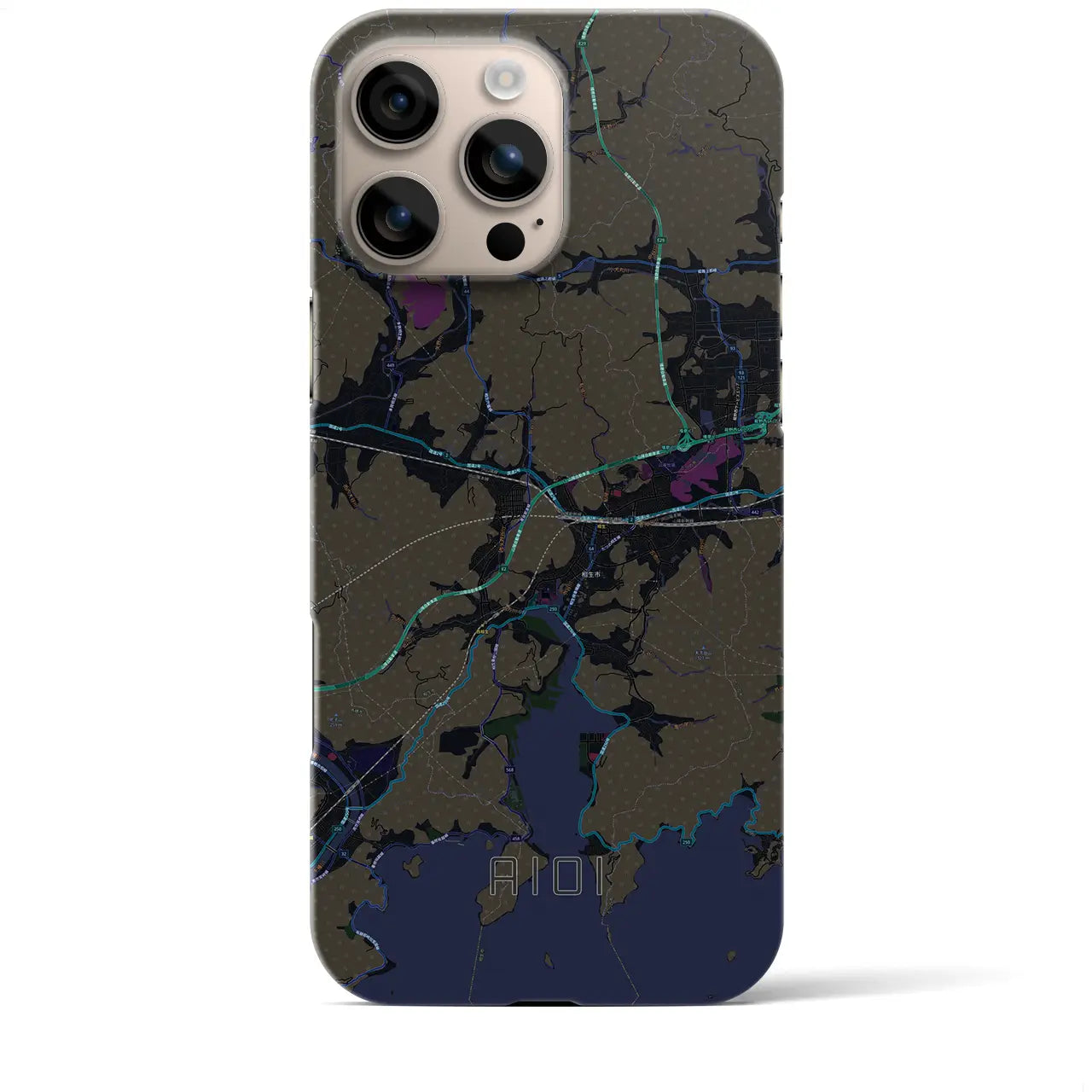 【相生(兵庫県)】地図柄iPhoneケース(バックカバータイプ)