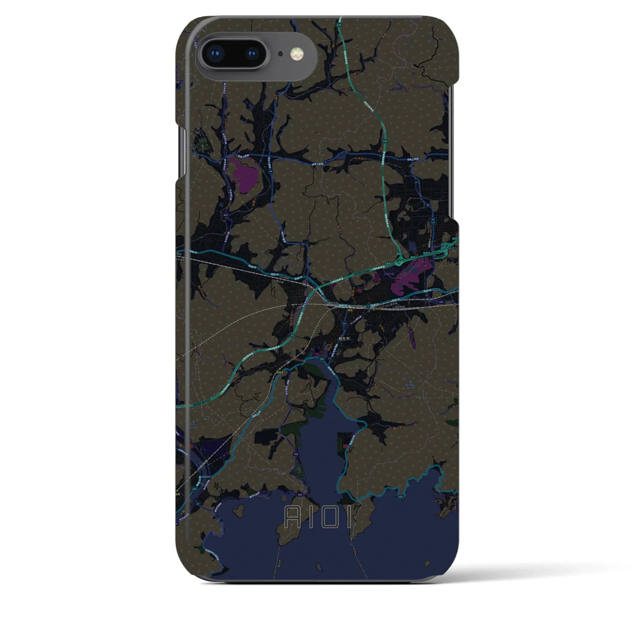 【相生(兵庫県)】地図柄iPhoneケース(バックカバータイプ)