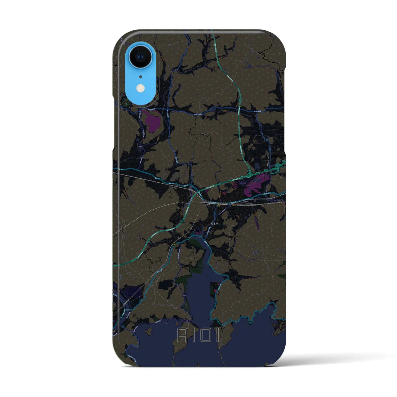 【相生(兵庫県)】地図柄iPhoneケース(バックカバータイプ)