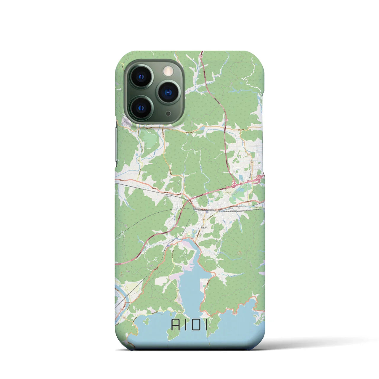 【相生(兵庫県)】地図柄iPhoneケース(バックカバータイプ)