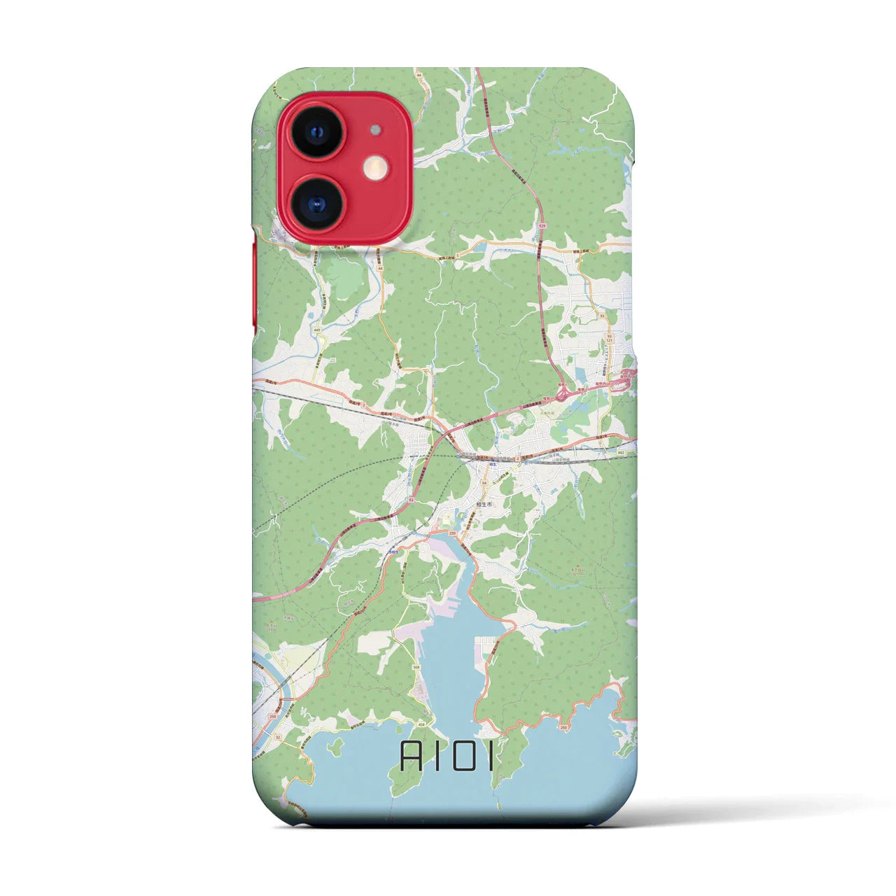【相生(兵庫県)】地図柄iPhoneケース(バックカバータイプ)