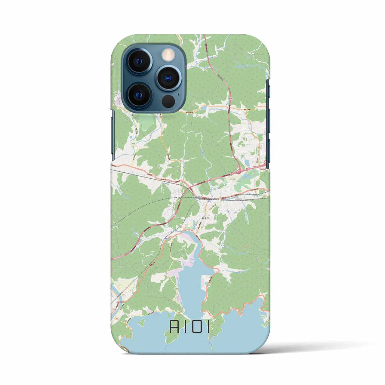 【相生(兵庫県)】地図柄iPhoneケース(バックカバータイプ)