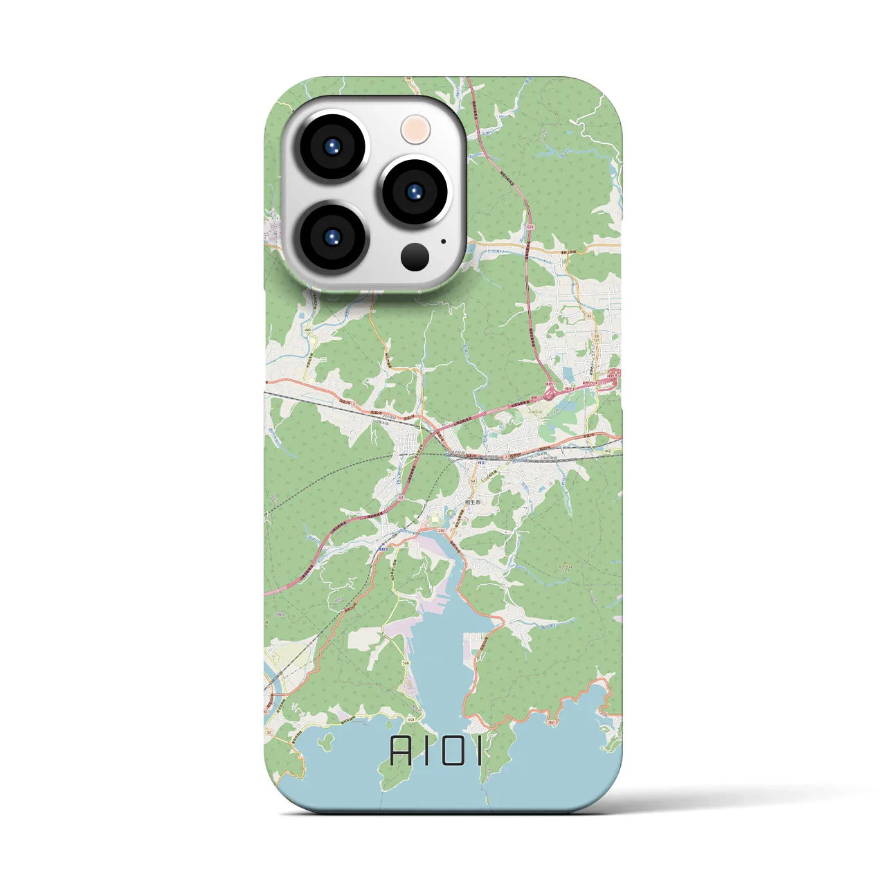 【相生(兵庫県)】地図柄iPhoneケース(バックカバータイプ)