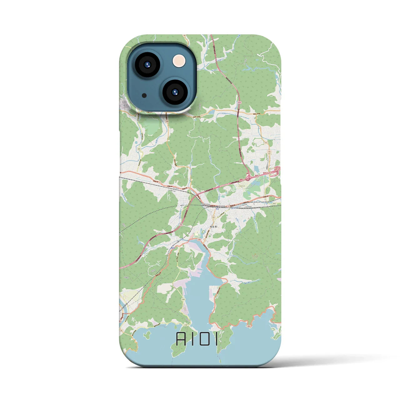 【相生(兵庫県)】地図柄iPhoneケース(バックカバータイプ)