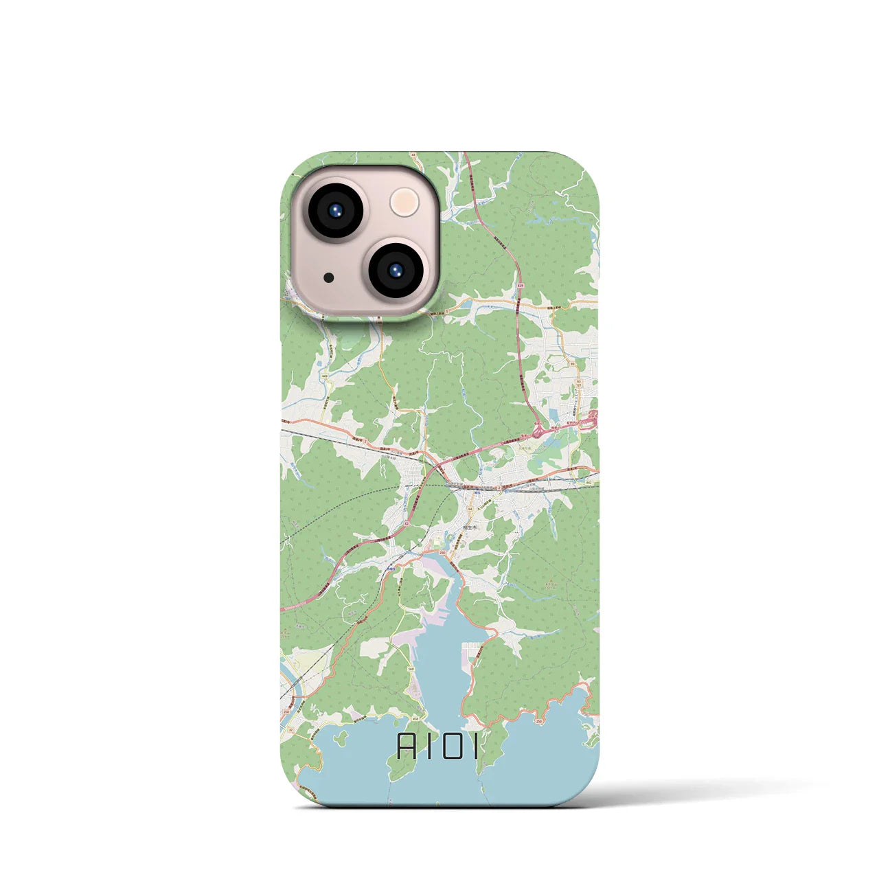 【相生(兵庫県)】地図柄iPhoneケース(バックカバータイプ)