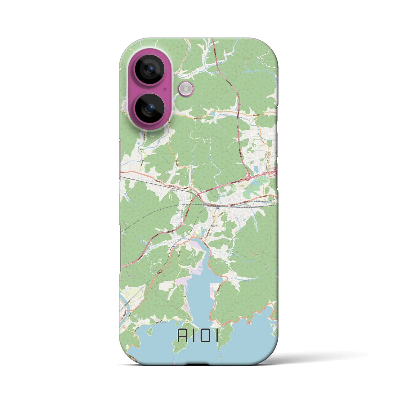 【相生(兵庫県)】地図柄iPhoneケース(バックカバータイプ)