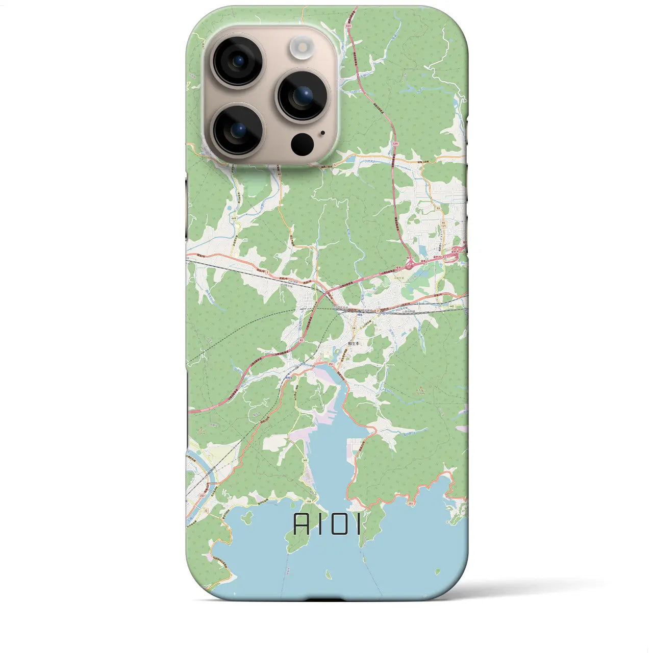 【相生(兵庫県)】地図柄iPhoneケース(バックカバータイプ)