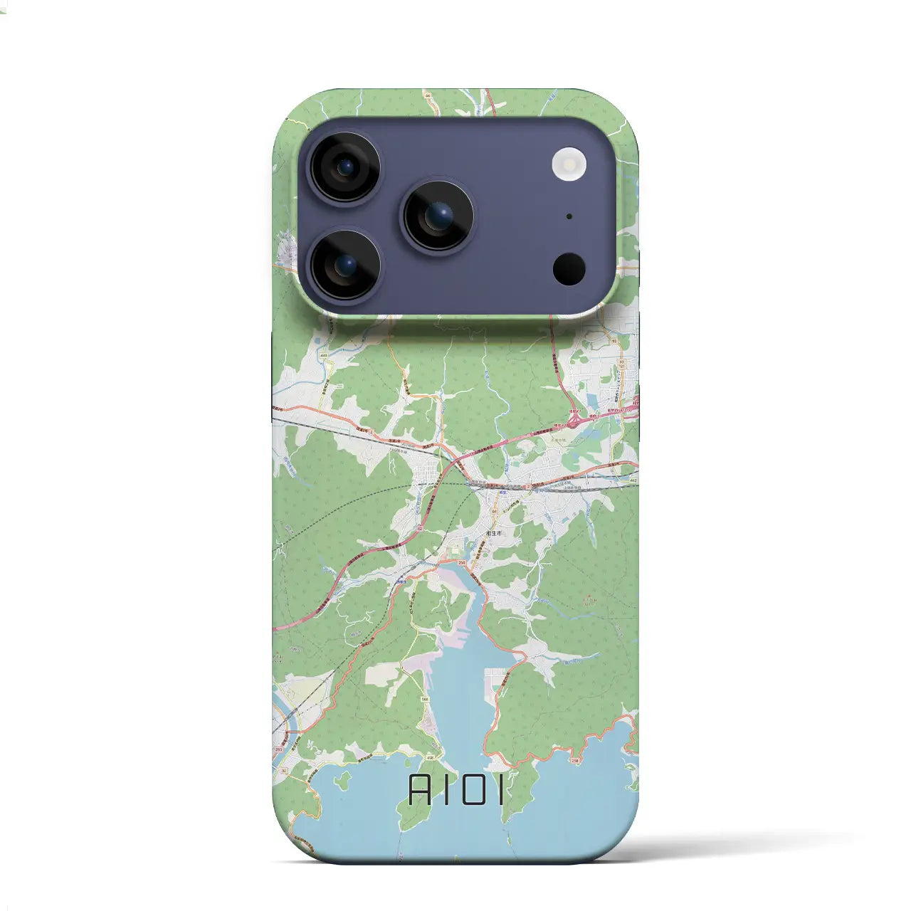 【相生(兵庫県)】地図柄iPhoneケース(バックカバータイプ)