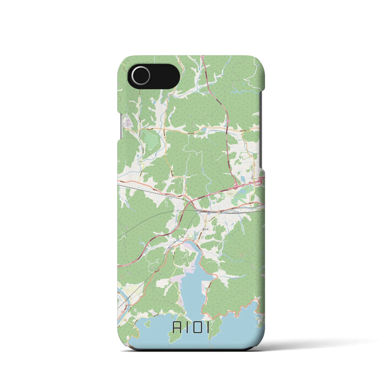 【相生(兵庫県)】地図柄iPhoneケース(バックカバータイプ)