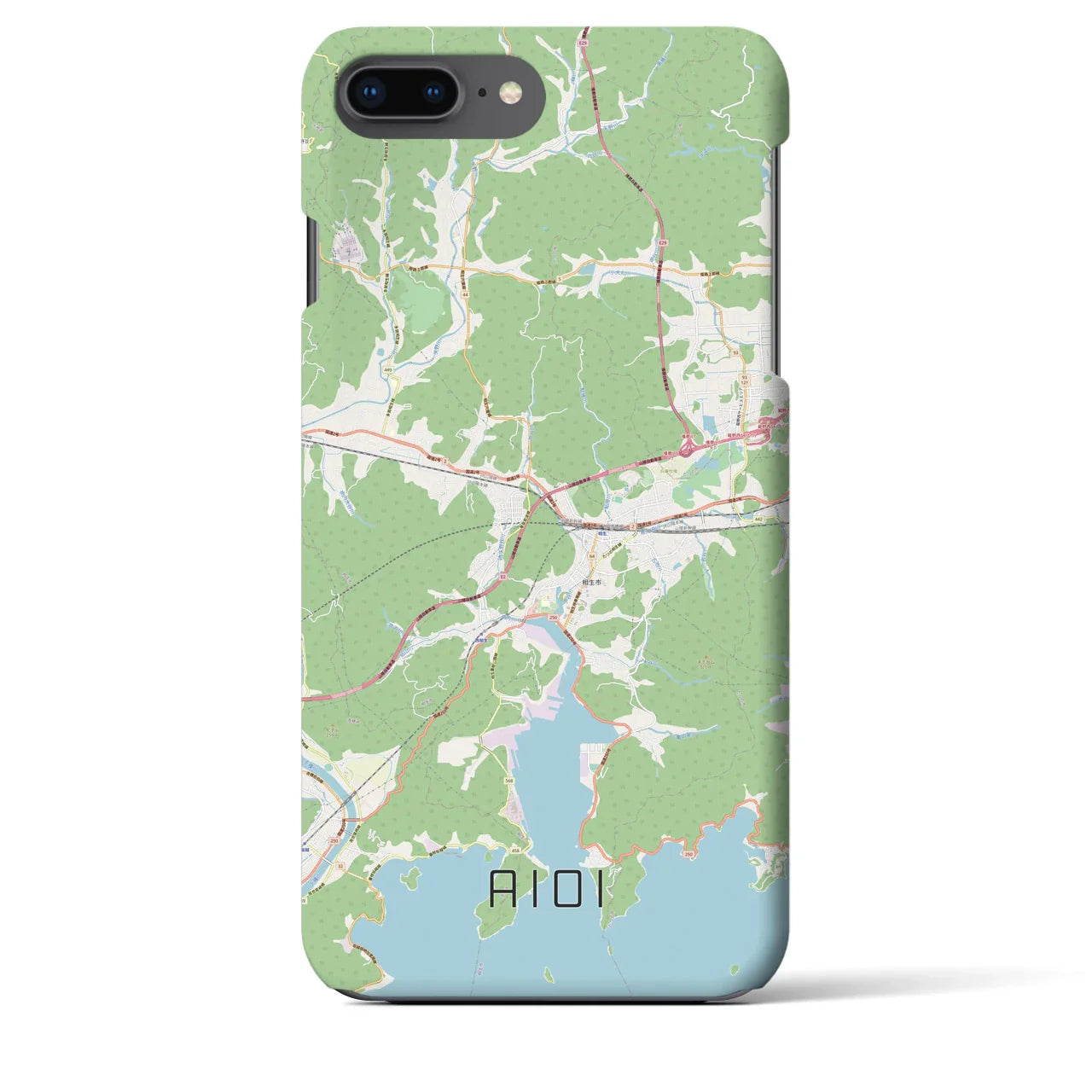 【相生(兵庫県)】地図柄iPhoneケース(バックカバータイプ)