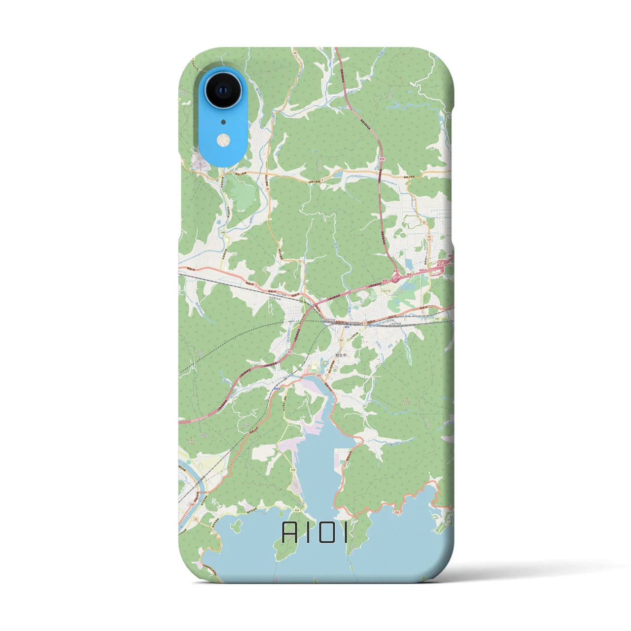 【相生(兵庫県)】地図柄iPhoneケース(バックカバータイプ)