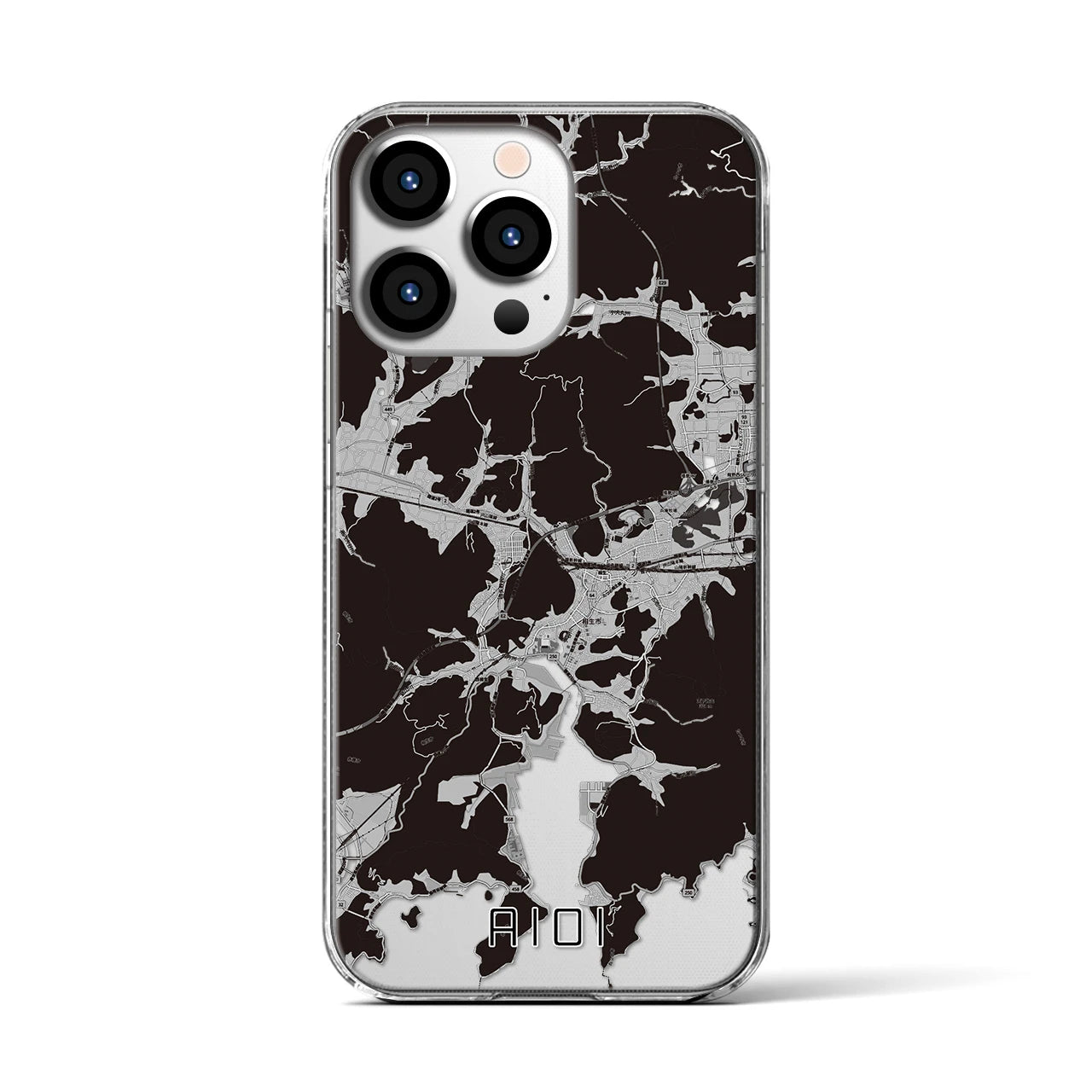 【相生(兵庫県)】地図柄iPhoneケース(クリアタイプ)